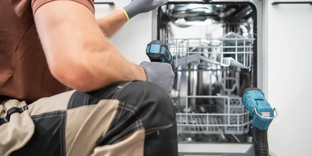 Inspecting a dishwasher