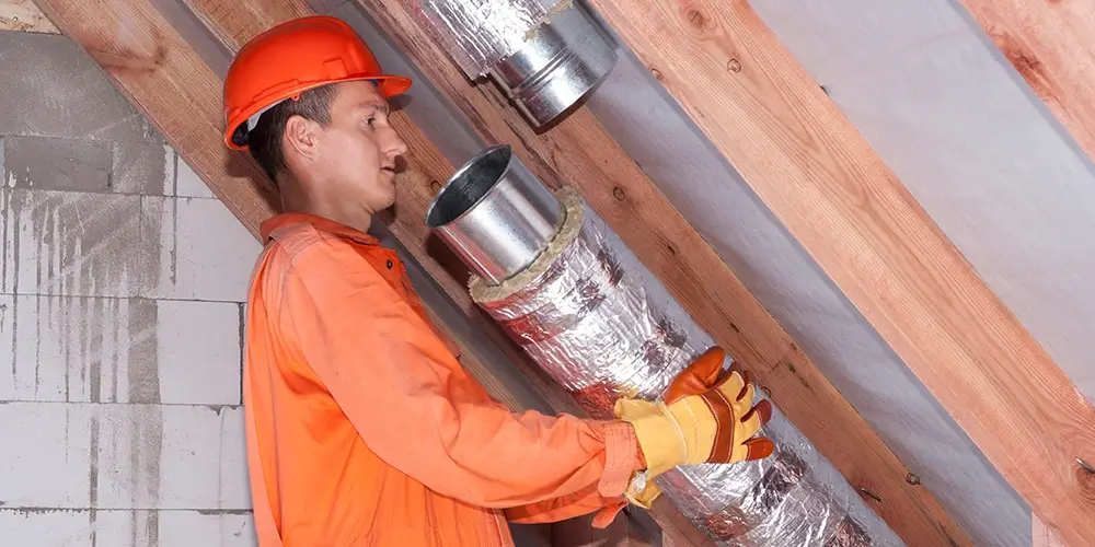 Inspecting an air duct